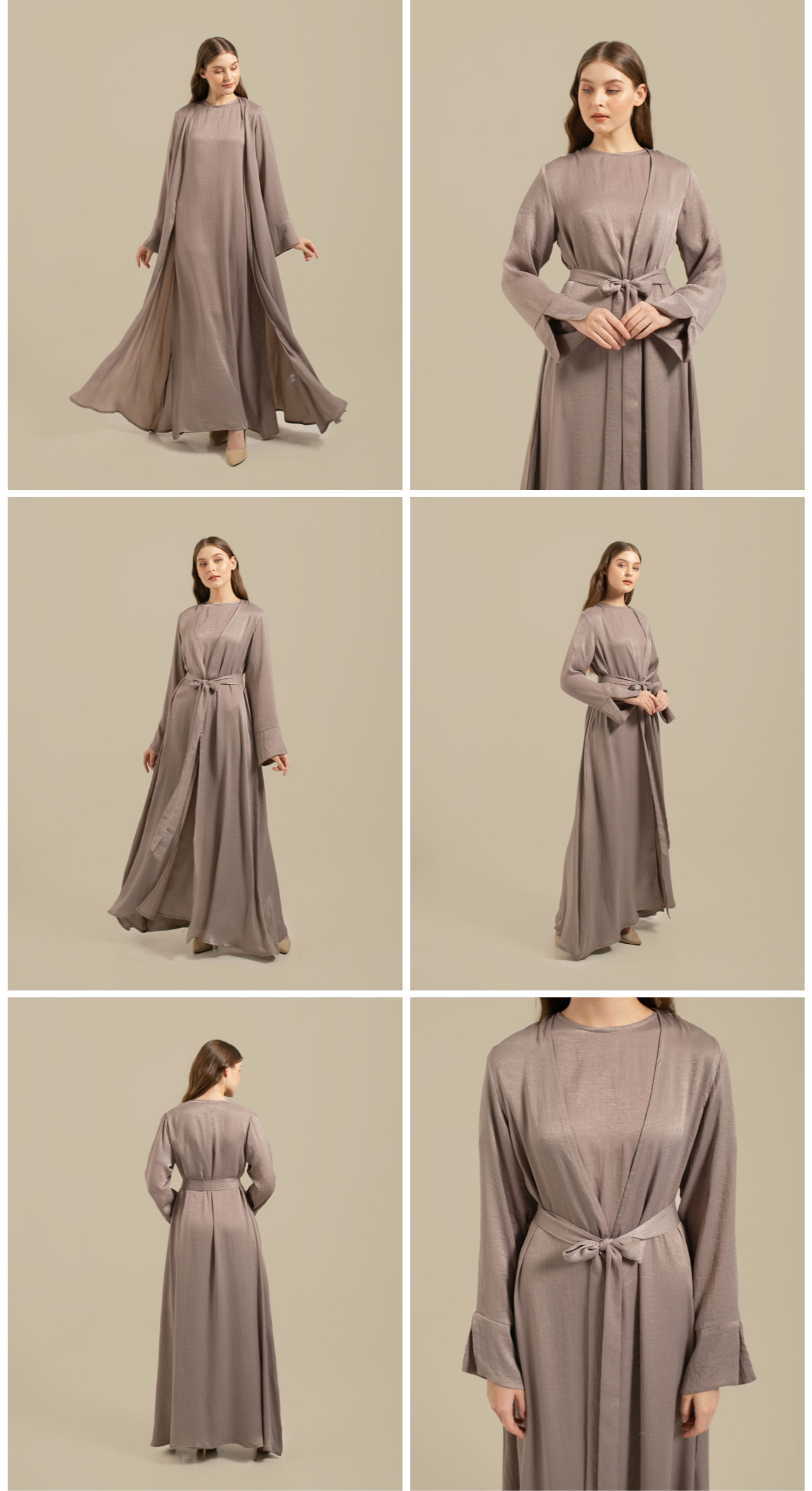 NAURA Velvet Glam Abaya Set